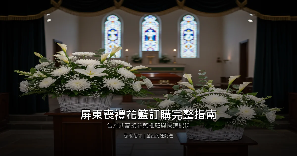 屏東喪禮花籃訂購完整指南 封面圖