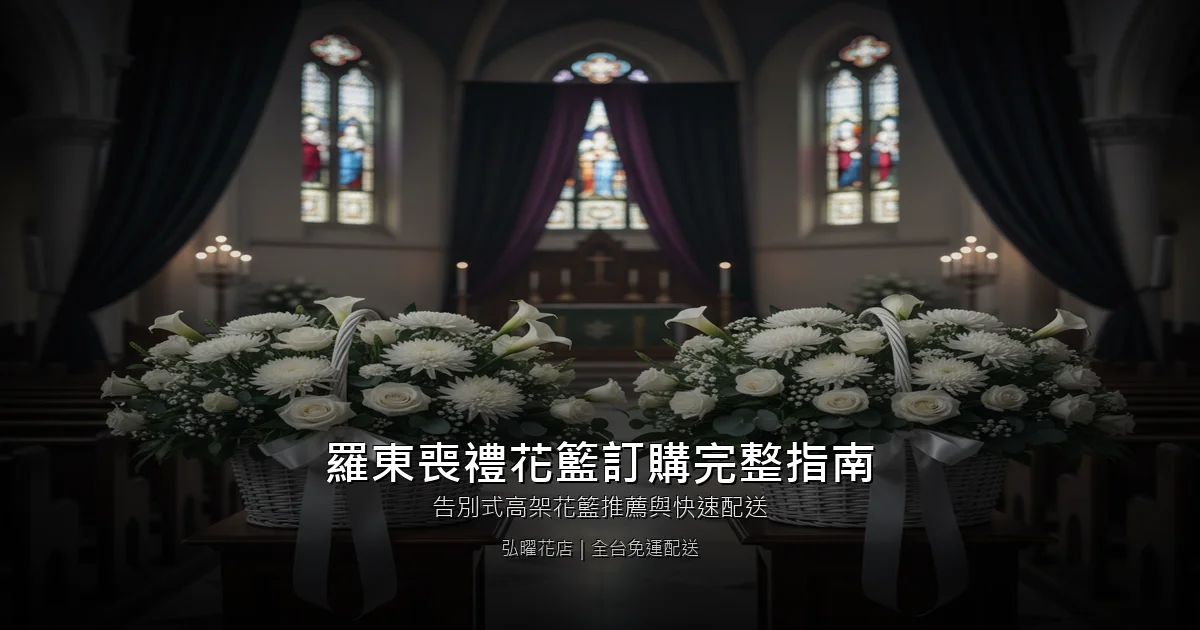 宜蘭羅東喪禮花籃訂購完整指南｜告別式高架花籃推薦與快速配送