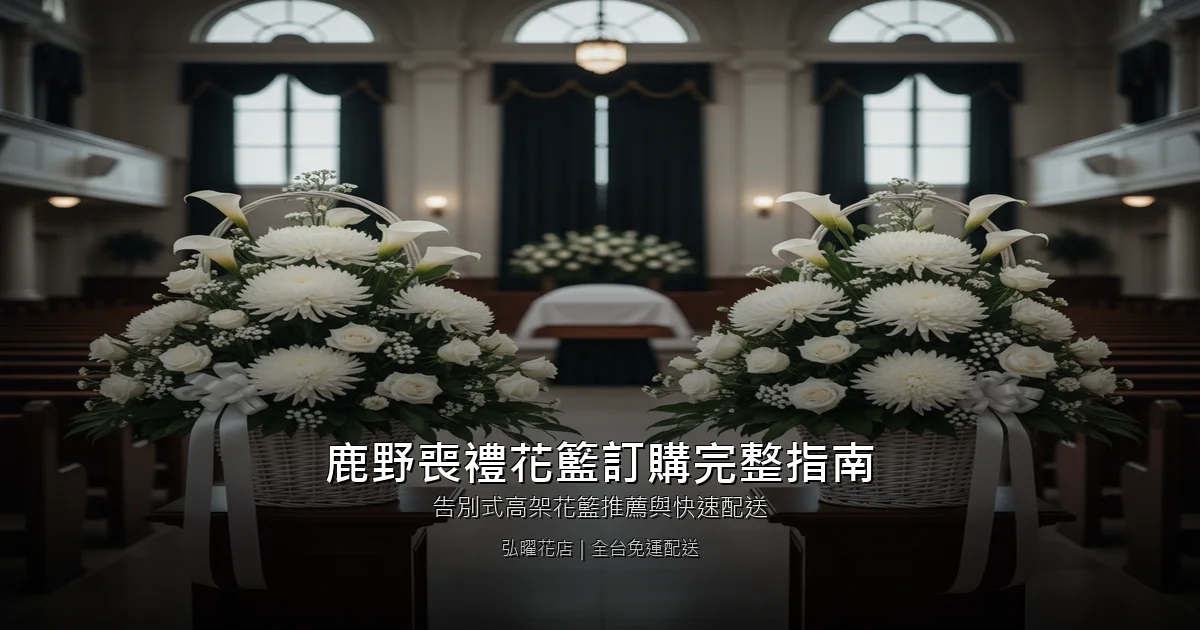 台東鹿野喪禮花籃訂購完整指南｜告別式高架花籃推薦與快速配送