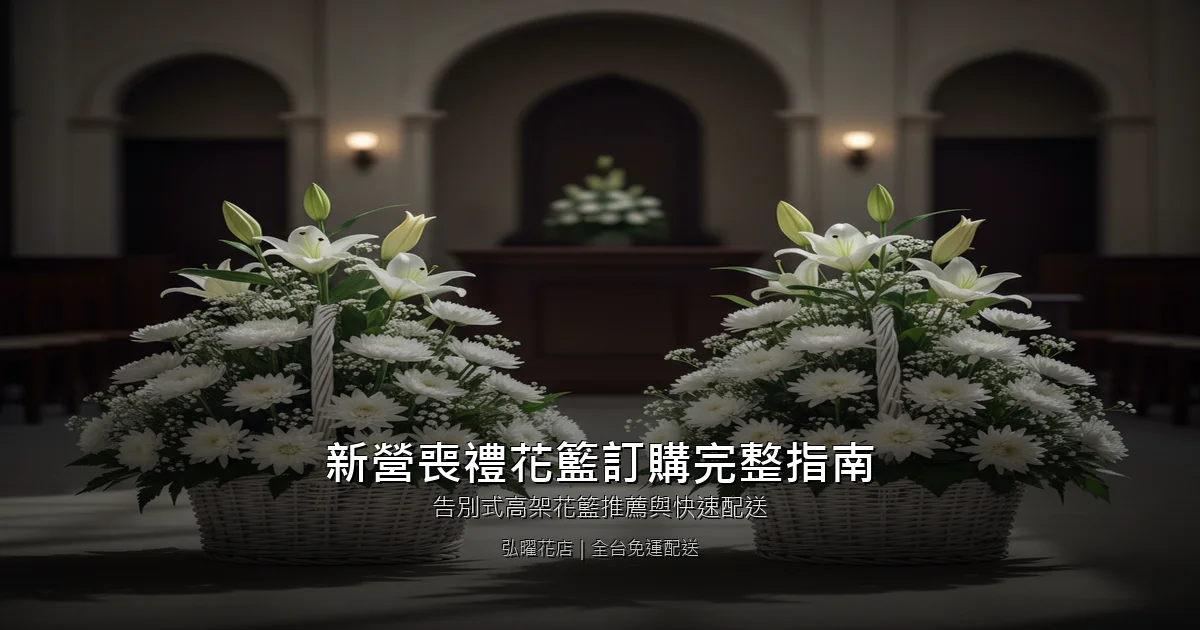 台南新營區喪禮花籃訂購完整指南｜告別式高架花籃推薦與快速配送