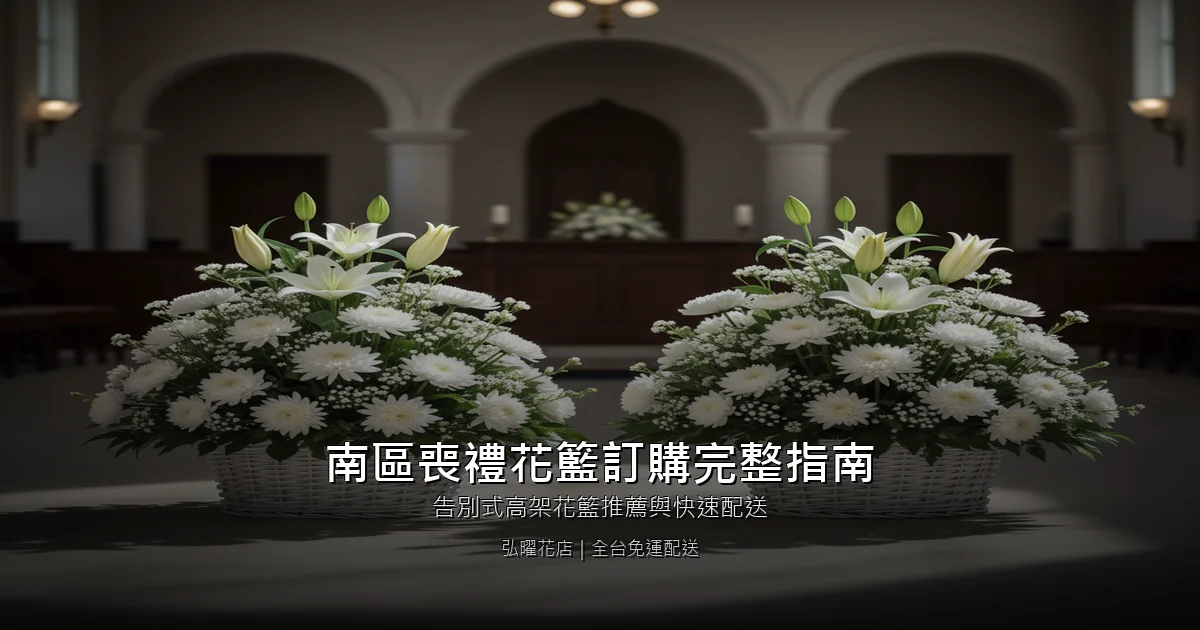 台中南區喪禮花籃訂購完整指南｜告別式高架花籃推薦與快速配送