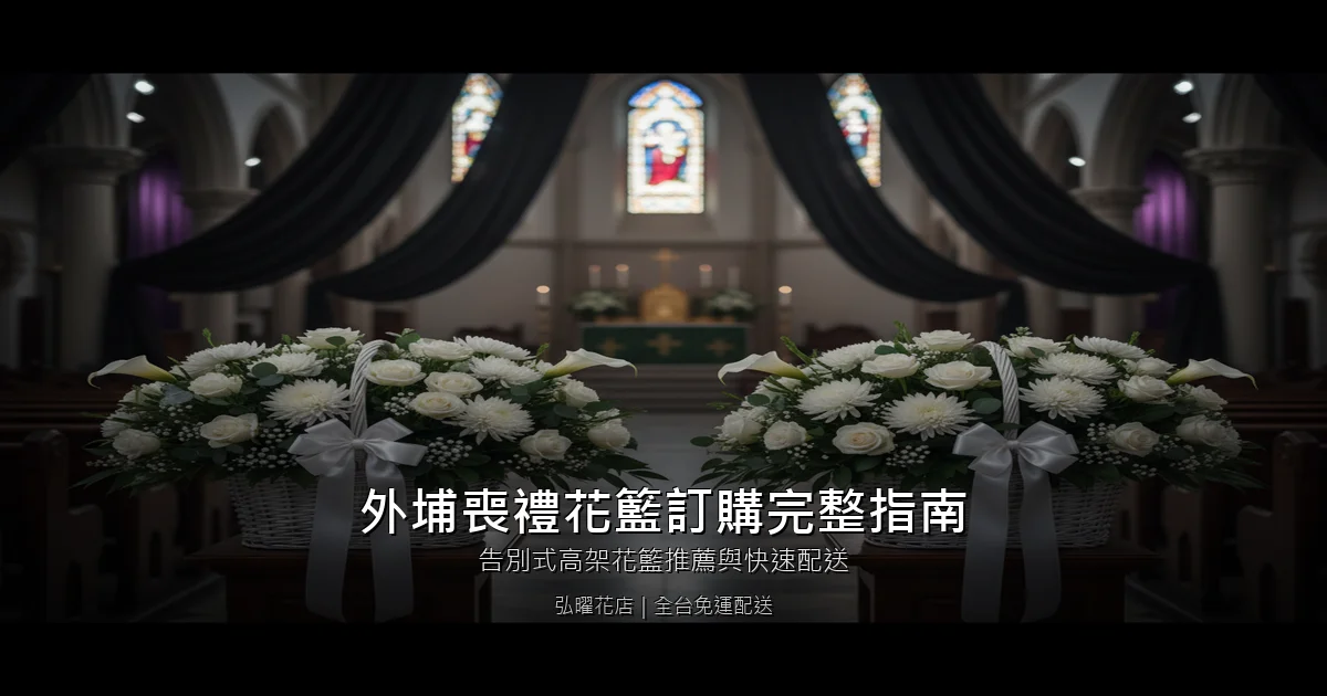 台中外埔喪禮花籃訂購完整指南｜告別式高架花籃推薦與快速配送
